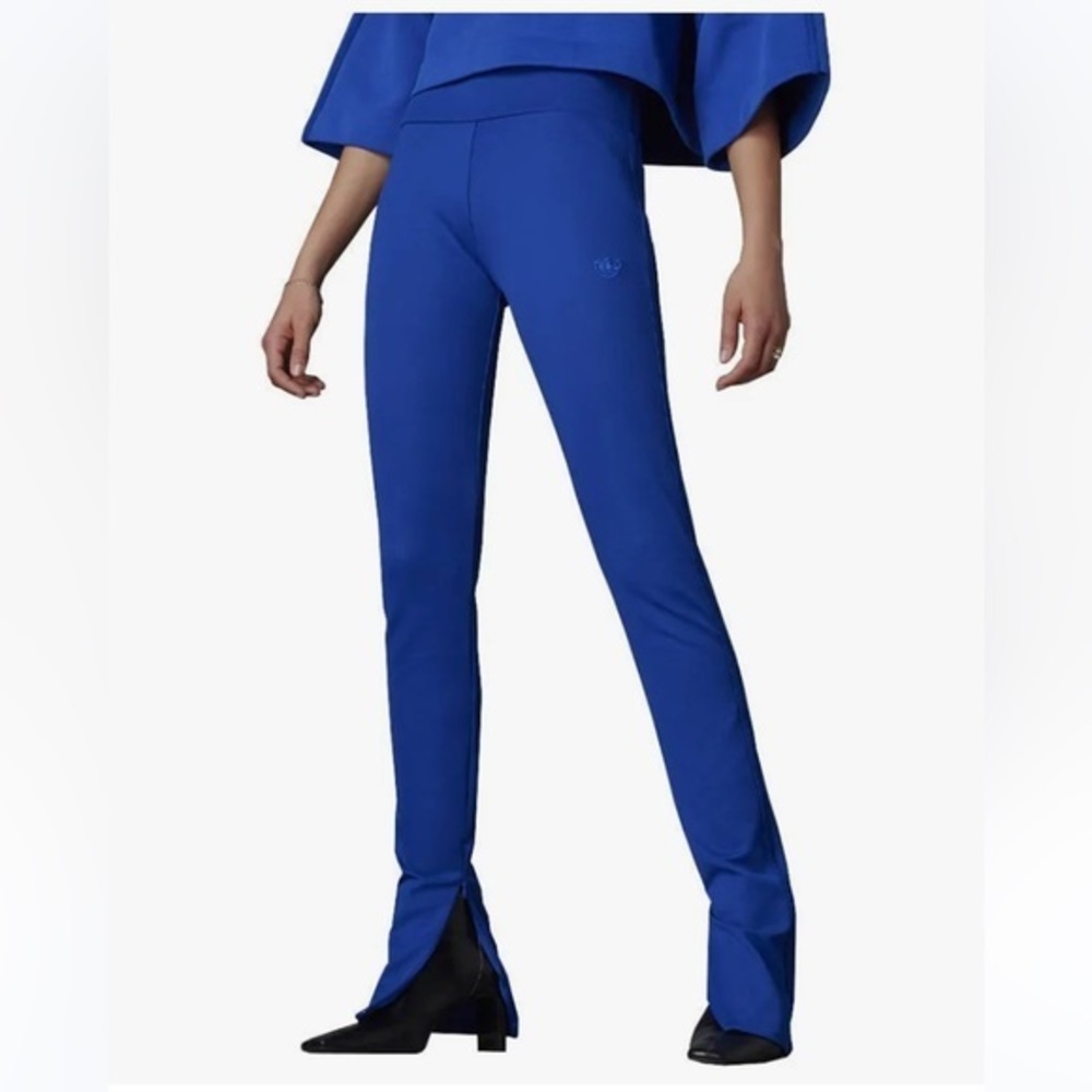 Adidas Blue Version Tights Pants Split Hem Cobalt Blue